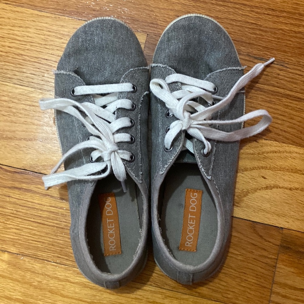 Grey Rocket Dog sneakers.